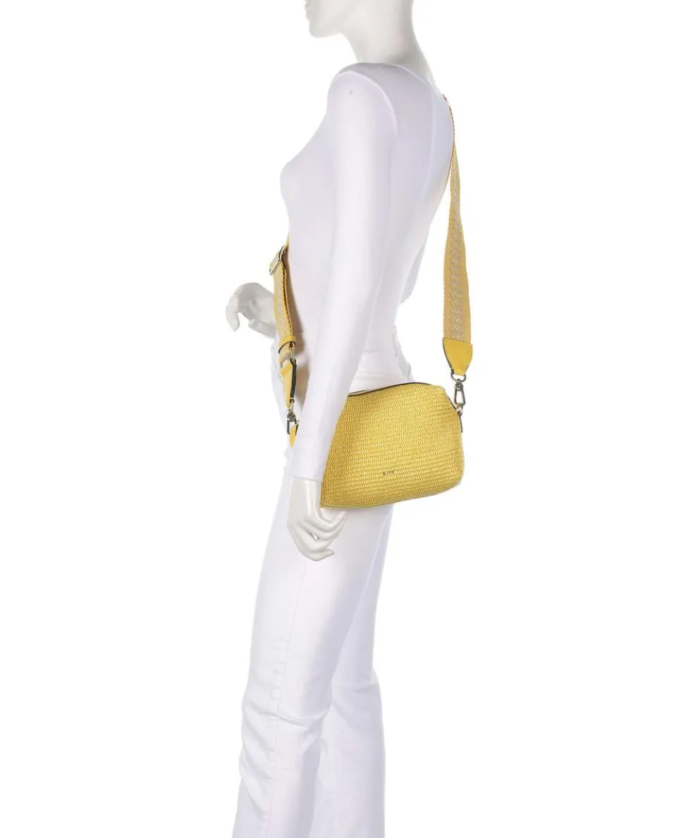 Raffia Kaia Umhängetasche Bast gelb