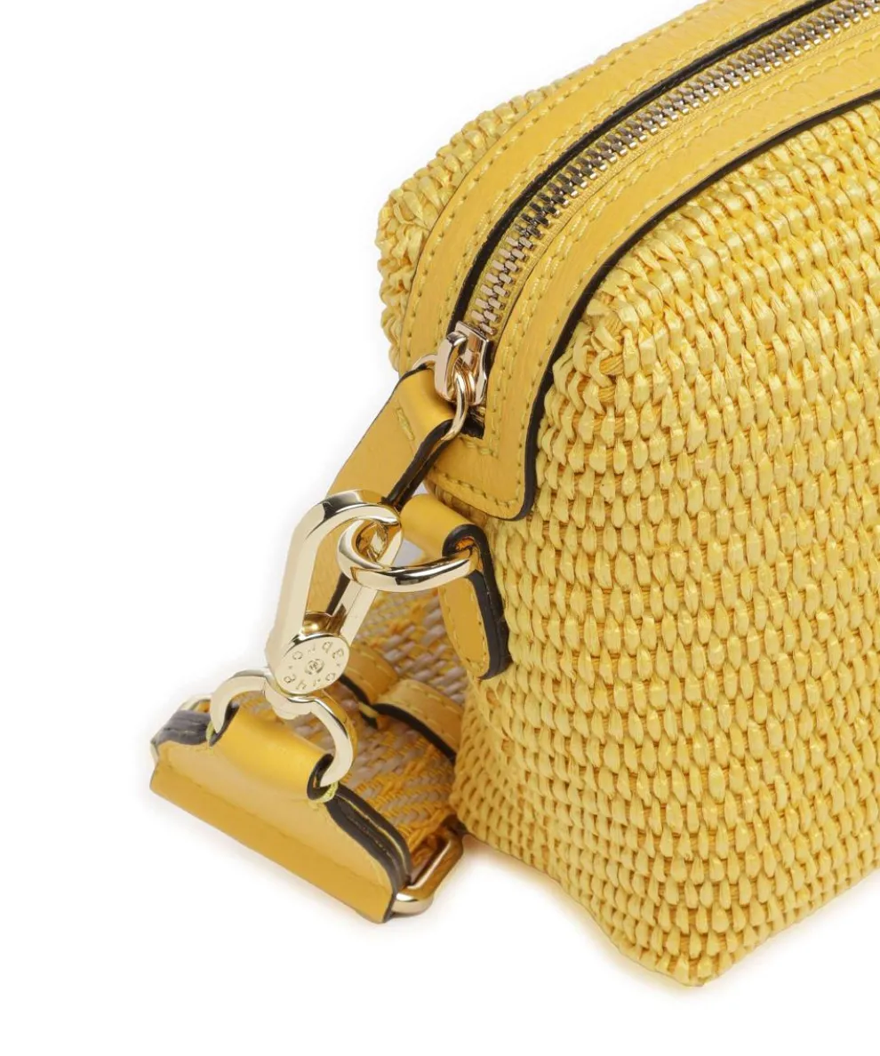 Raffia Kaia Umhängetasche Bast gelb