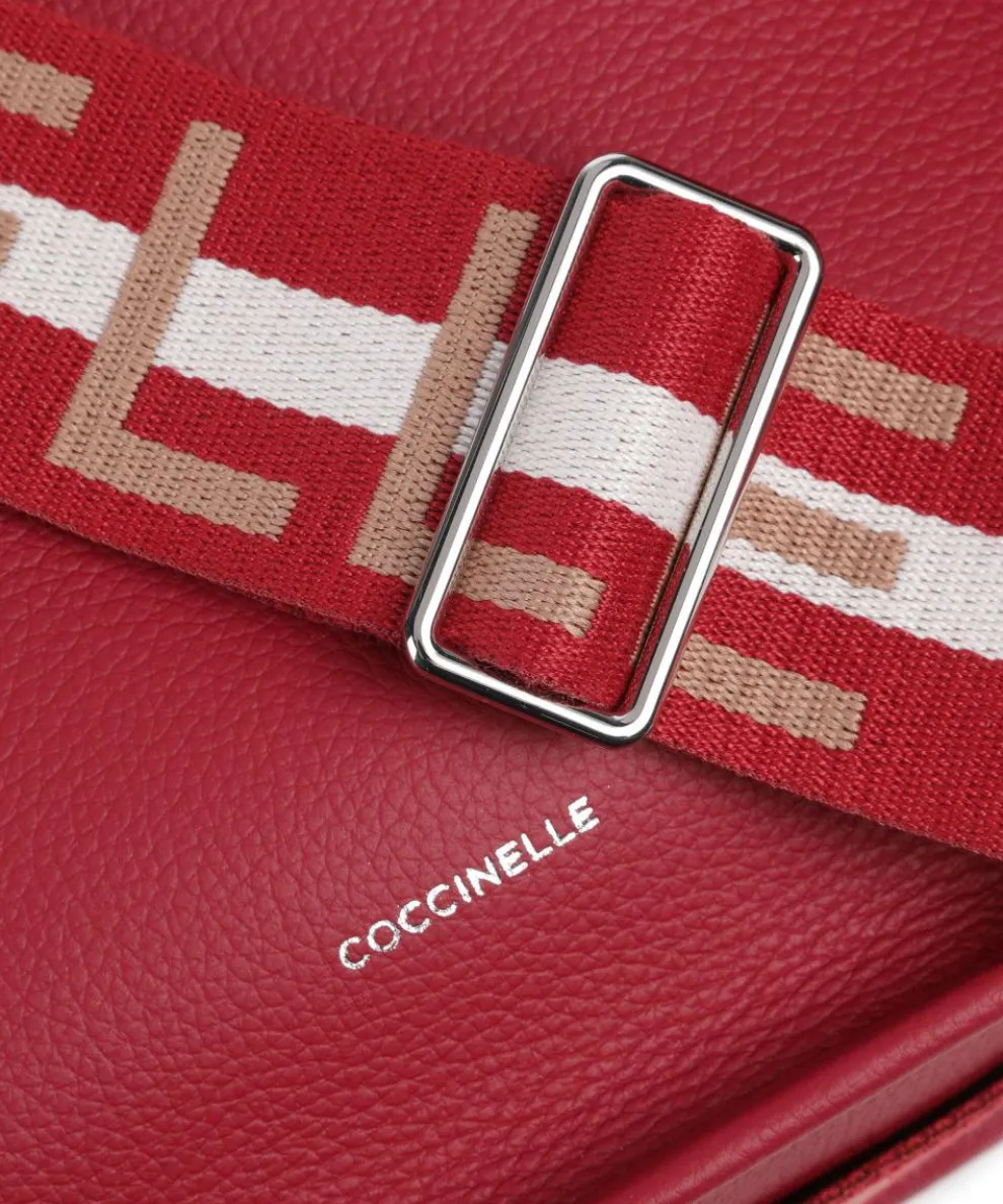 Raquel Bucket bag genarbtes Rindsleder rot