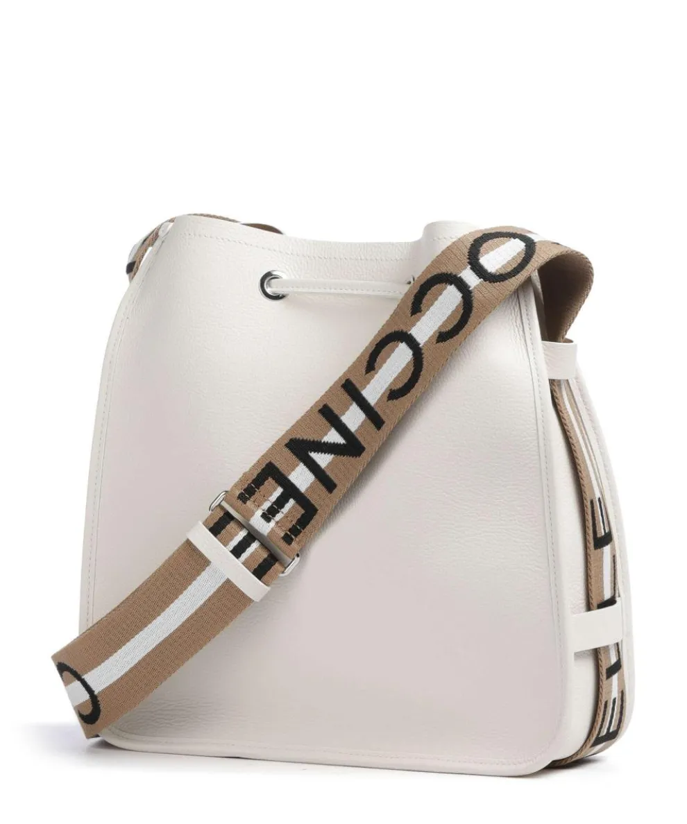 Raquel Bucket bag genarbtes Rindsleder weiß