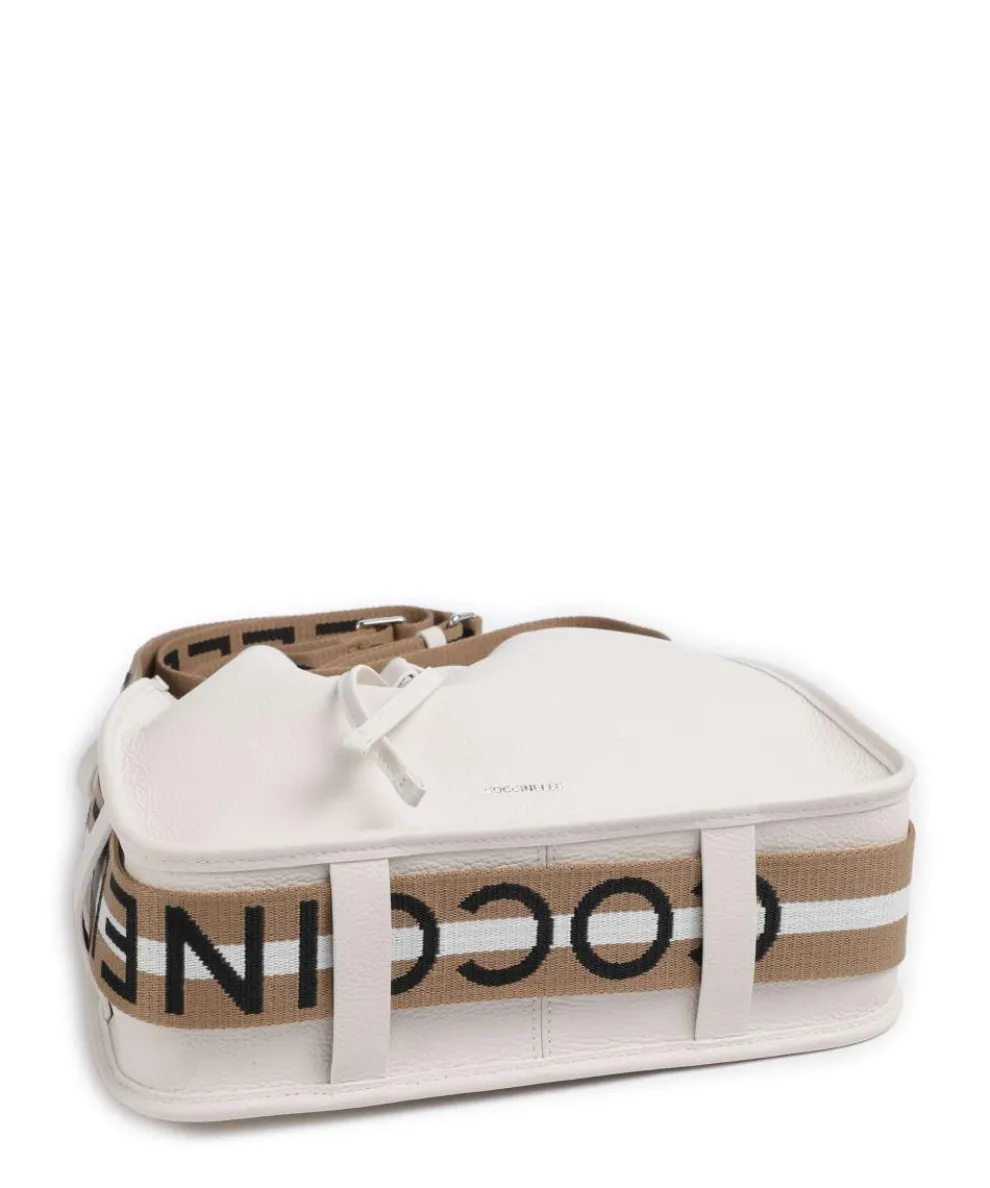 Raquel Bucket bag genarbtes Rindsleder weiß