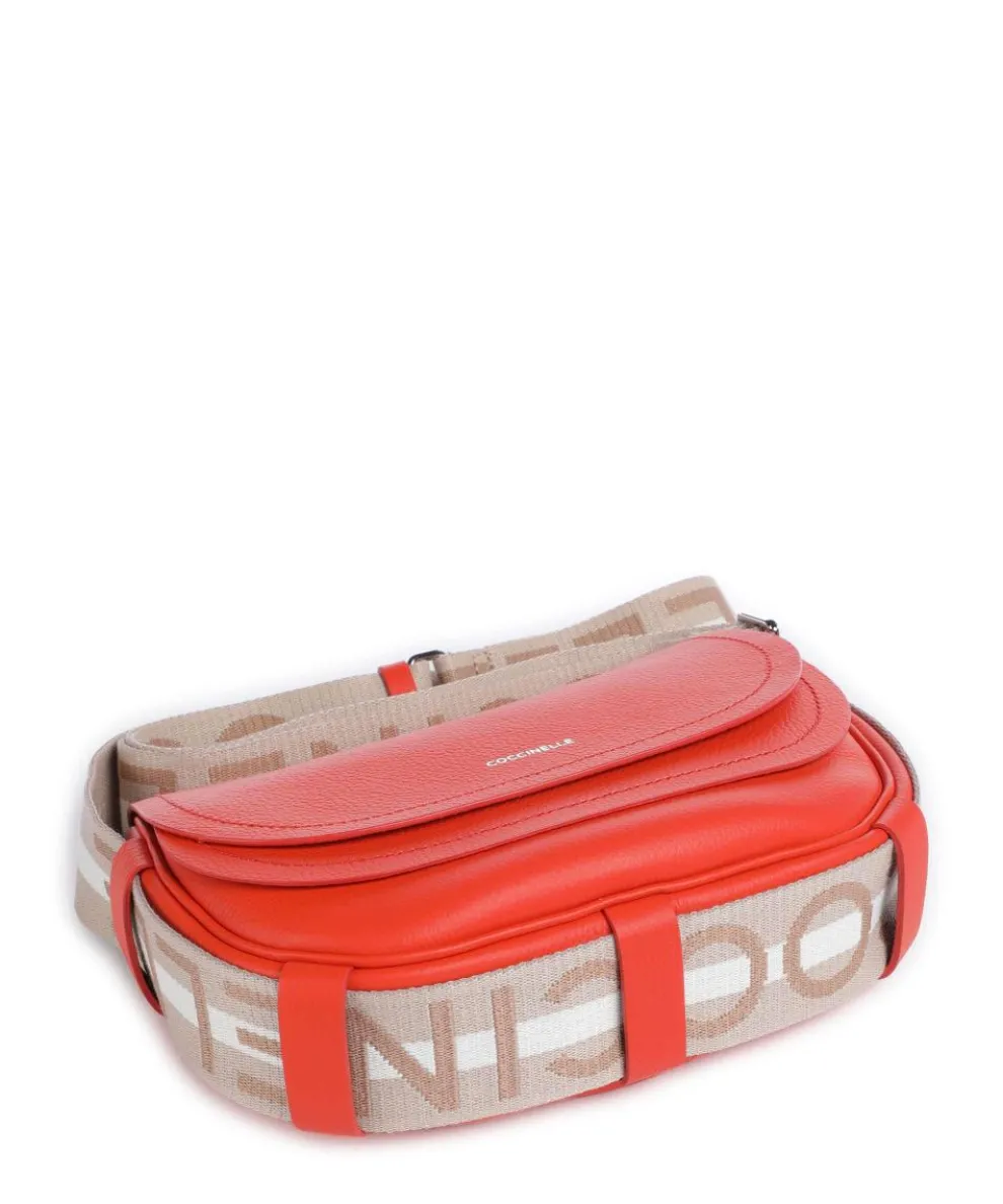 Raquel Umhängetasche genarbtes Leder orange