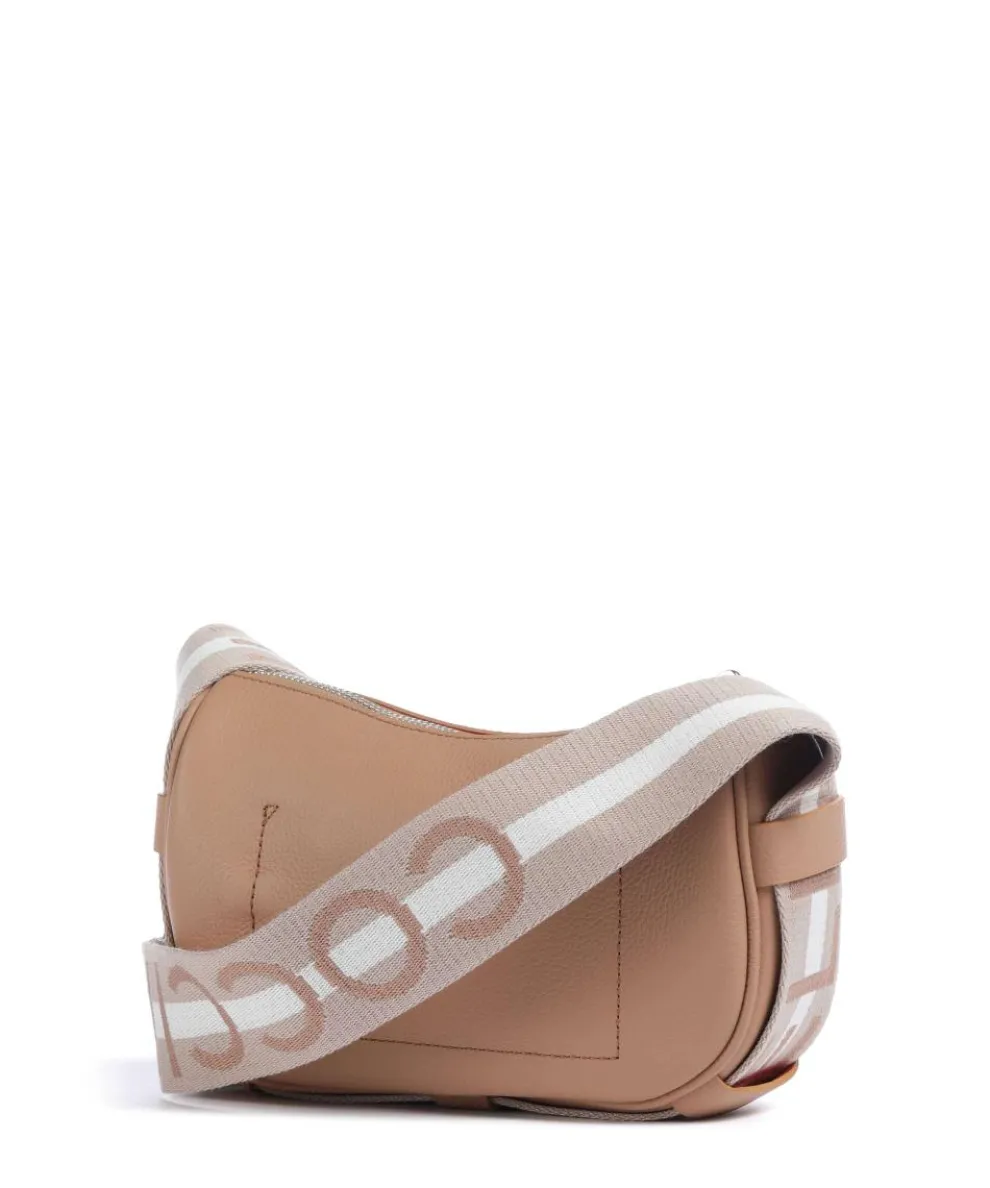 Raquel Umhängetasche genarbtes Leder hellbraun