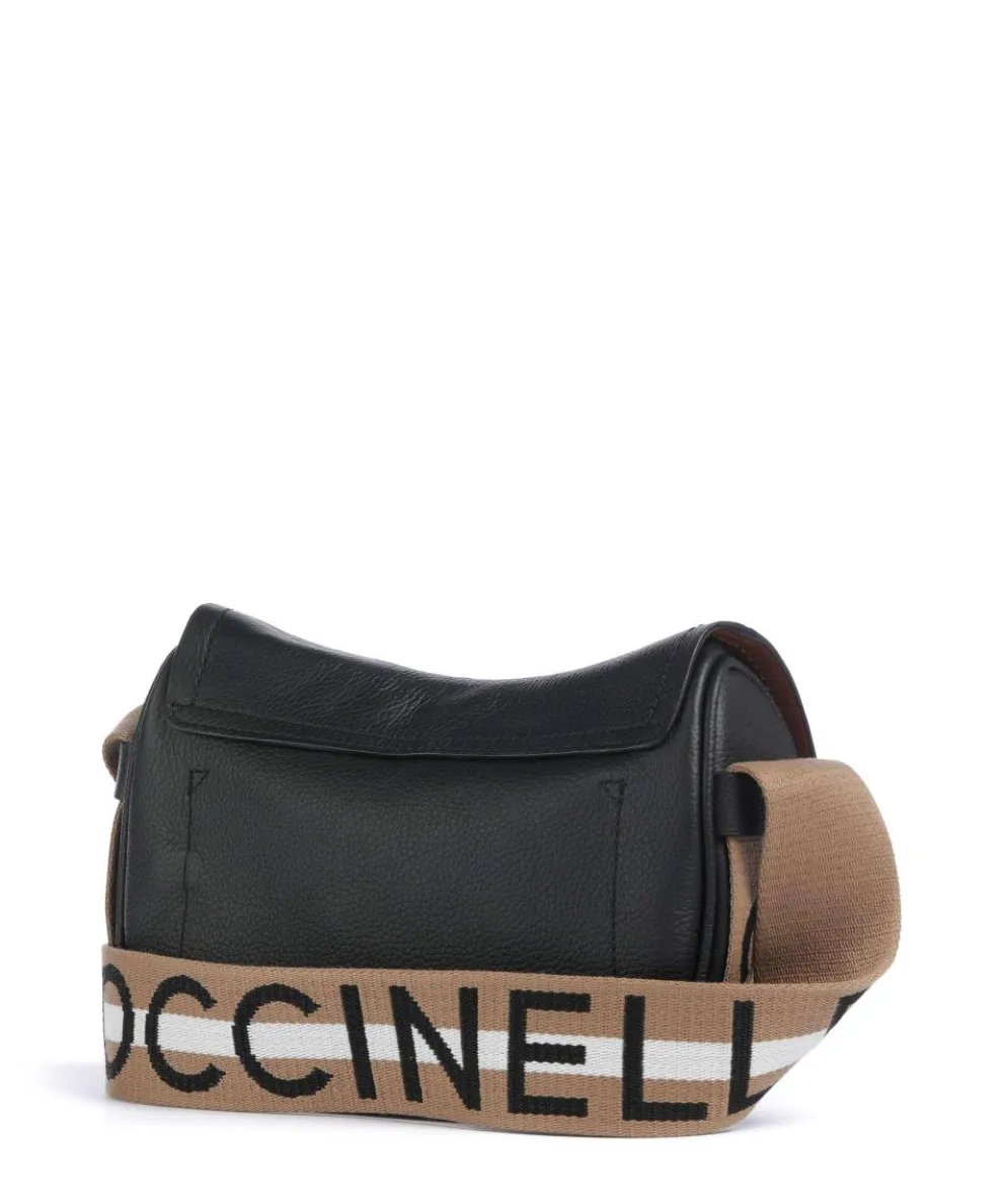 Raquel Umhängetasche genarbtes Leder schwarz