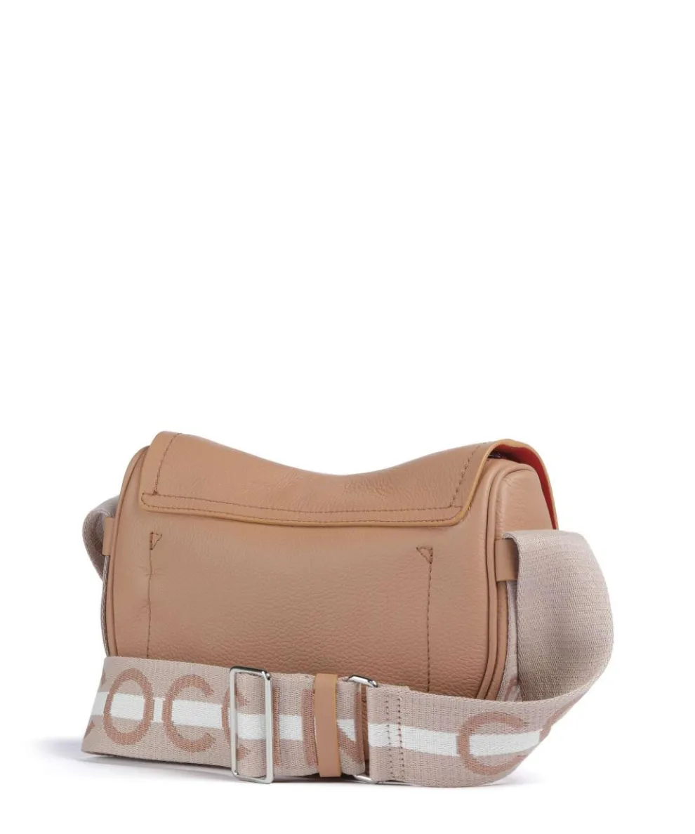 Raquel Umhängetasche genarbtes Leder hellbraun