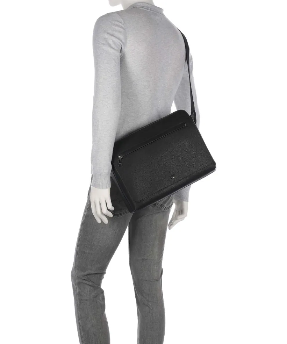 Ray Kuriertasche 13″ Lederimitat schwarz