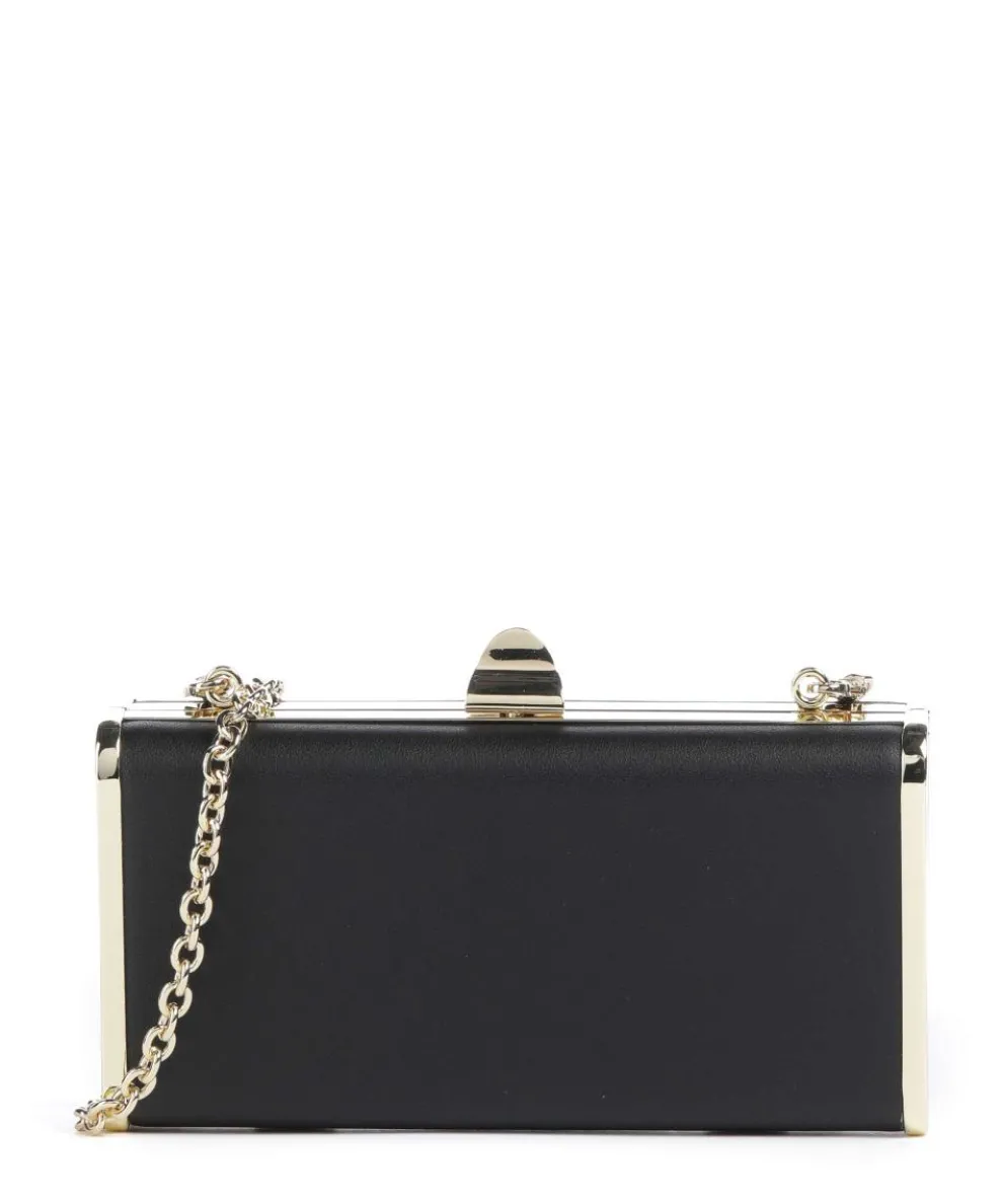 Eliv Umhängetasche genarbtes Rindsleder schwarz/gold