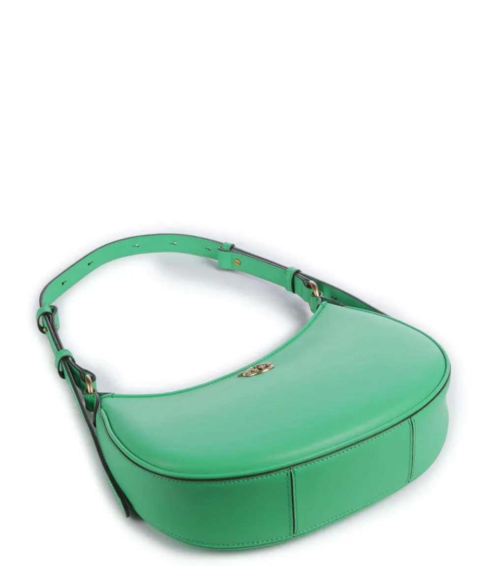 Half Moon Mini Schultertasche fein genarbtes Rindsleder hellgrün