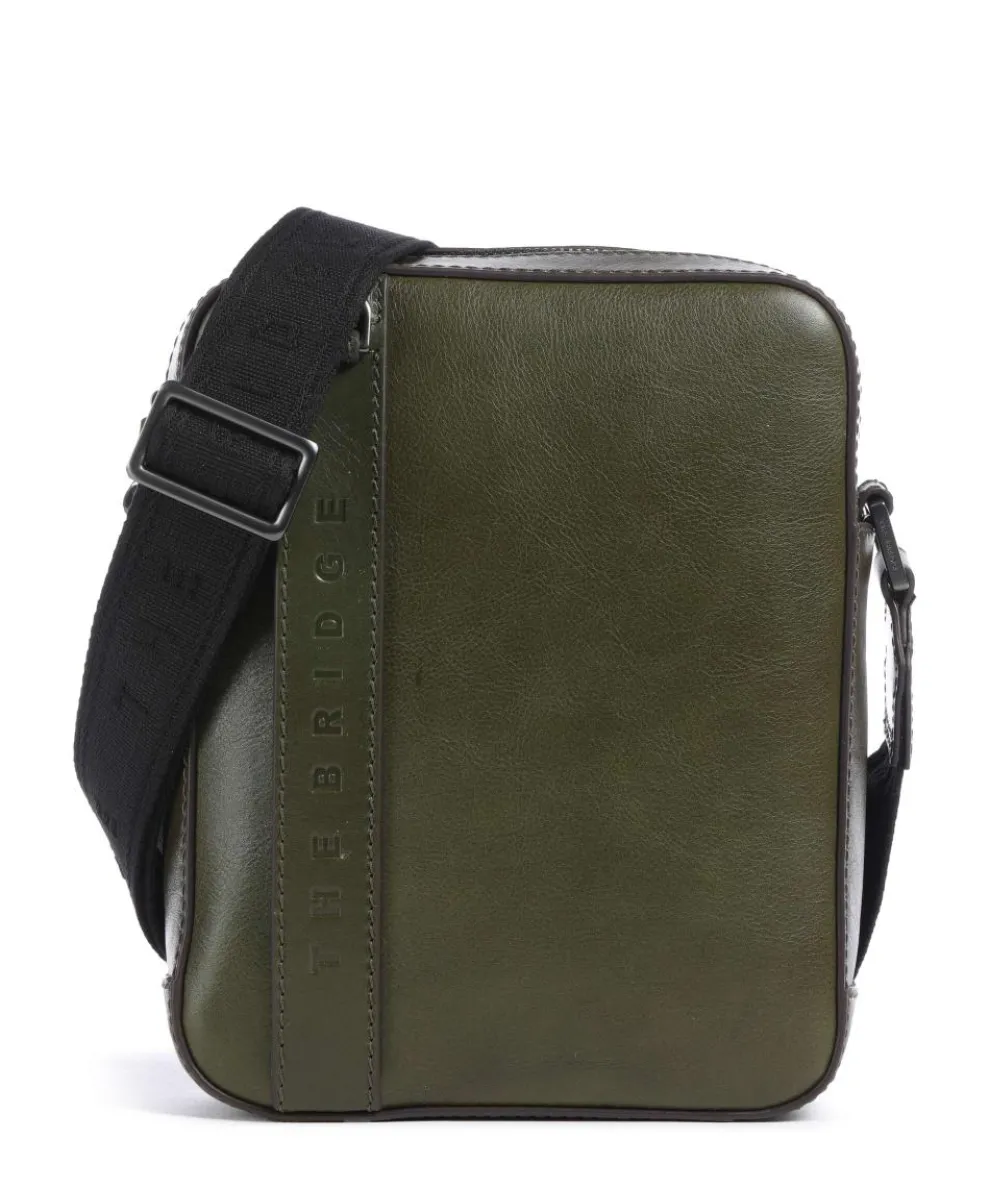 Giacomo Umhängetasche genarbtes Rindsleder khaki