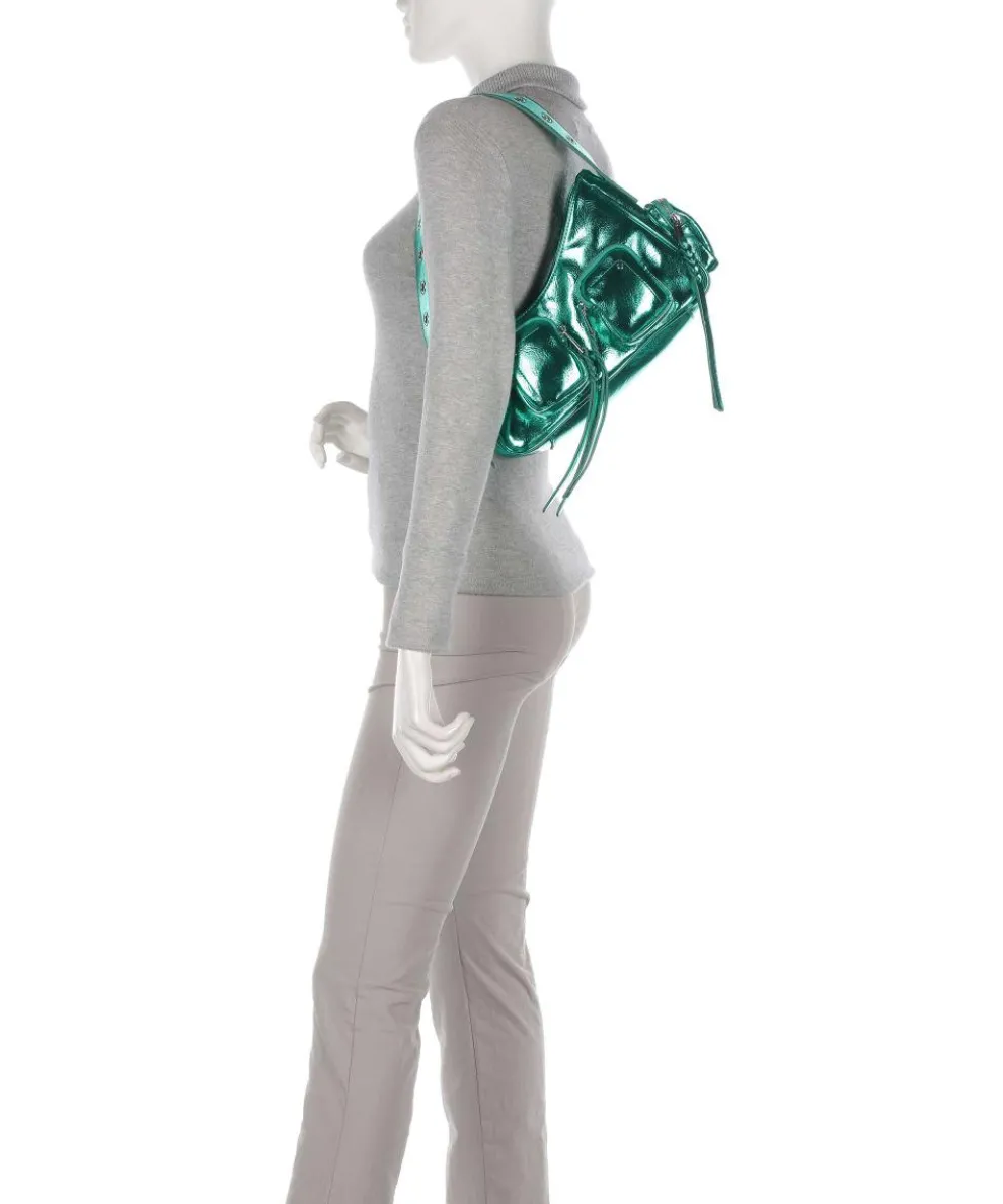 Recycled Cool Jennifer Schultertasche Lederimitat grün