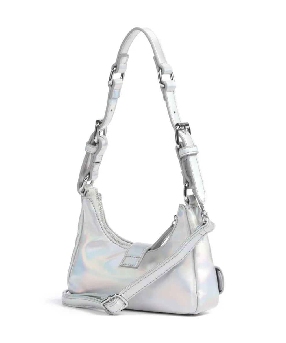 Recycled Cool Palma Schultertasche recyceltes Nylon silber