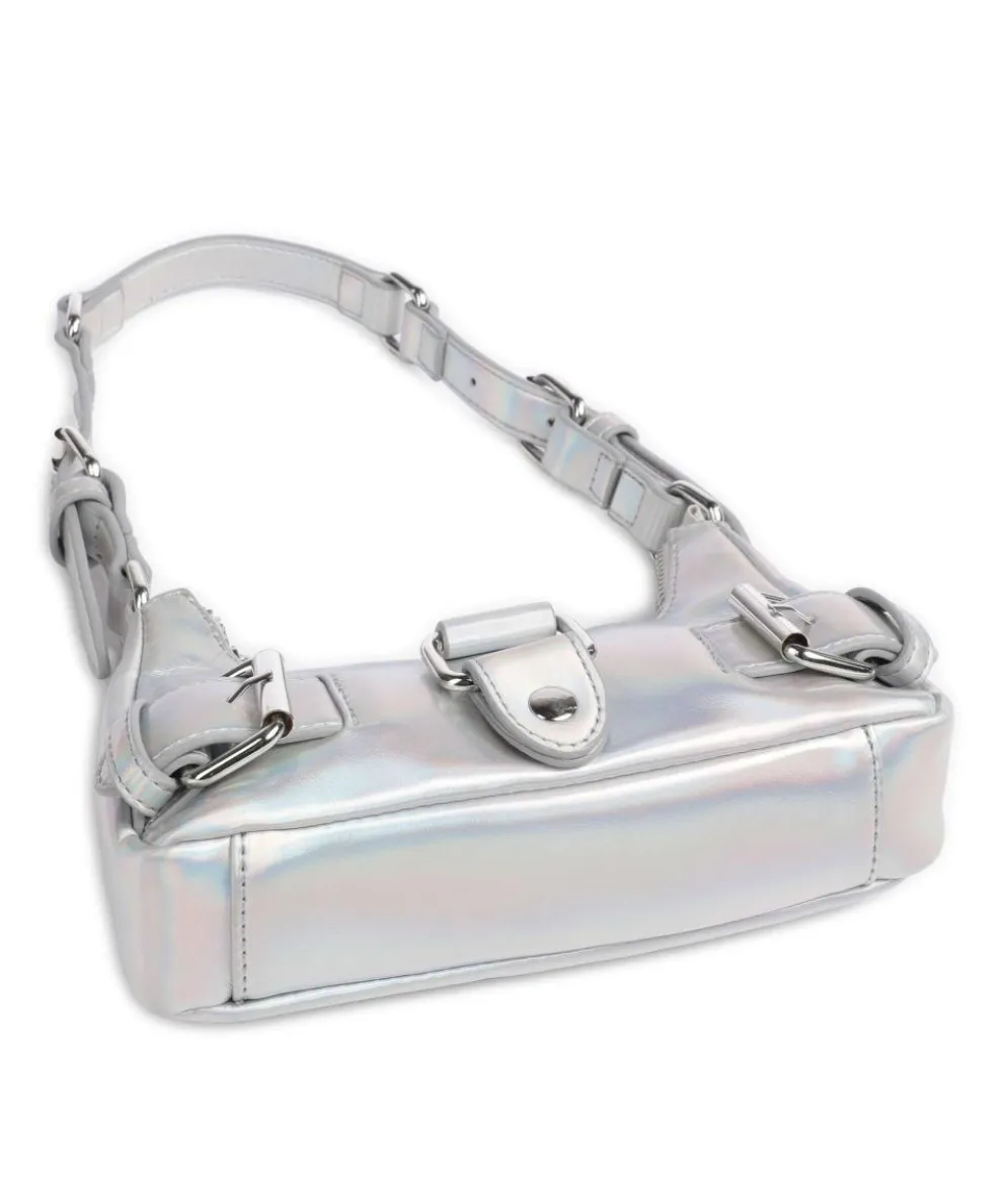 Recycled Cool Palma Schultertasche recyceltes Nylon silber