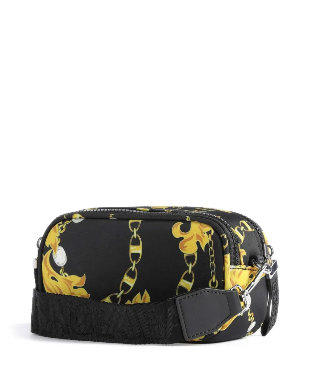 Sporty Logo Umhängetasche recyceltes Nylon schwarz