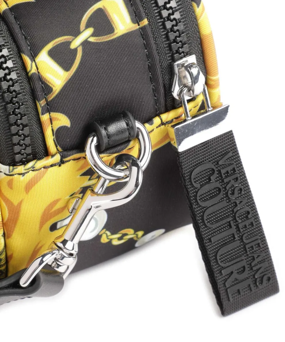 Sporty Logo Umhängetasche recyceltes Nylon schwarz