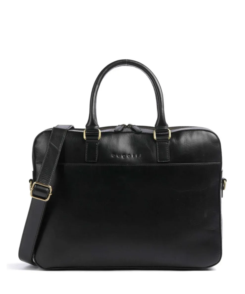 Remo Aktentasche 15″ fein genarbtes Rindsleder schwarz