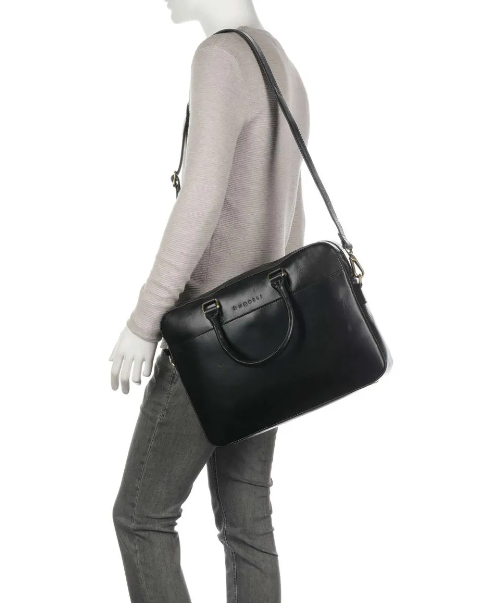 Remo Aktentasche 15″ fein genarbtes Rindsleder schwarz