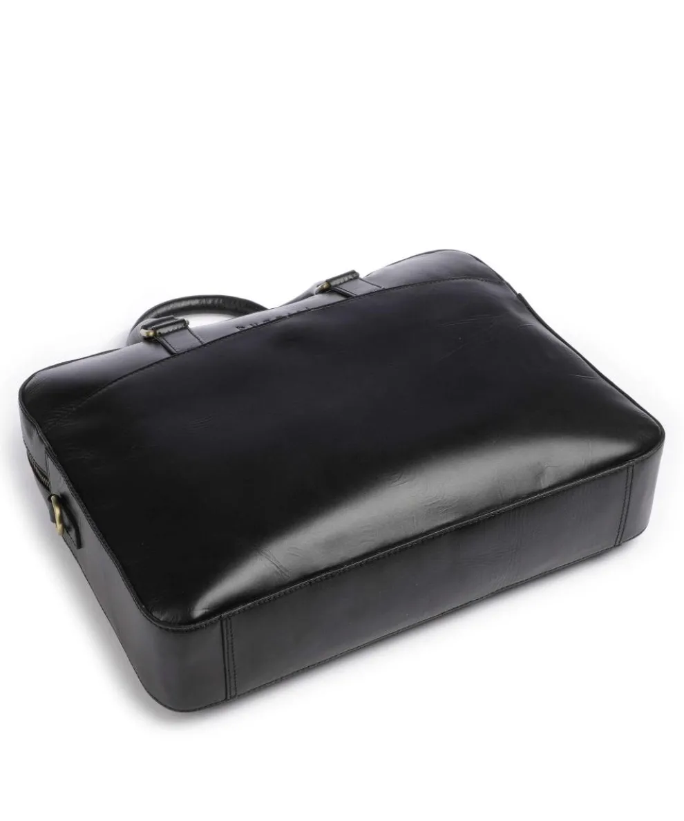 Remo Aktentasche 15″ fein genarbtes Rindsleder schwarz