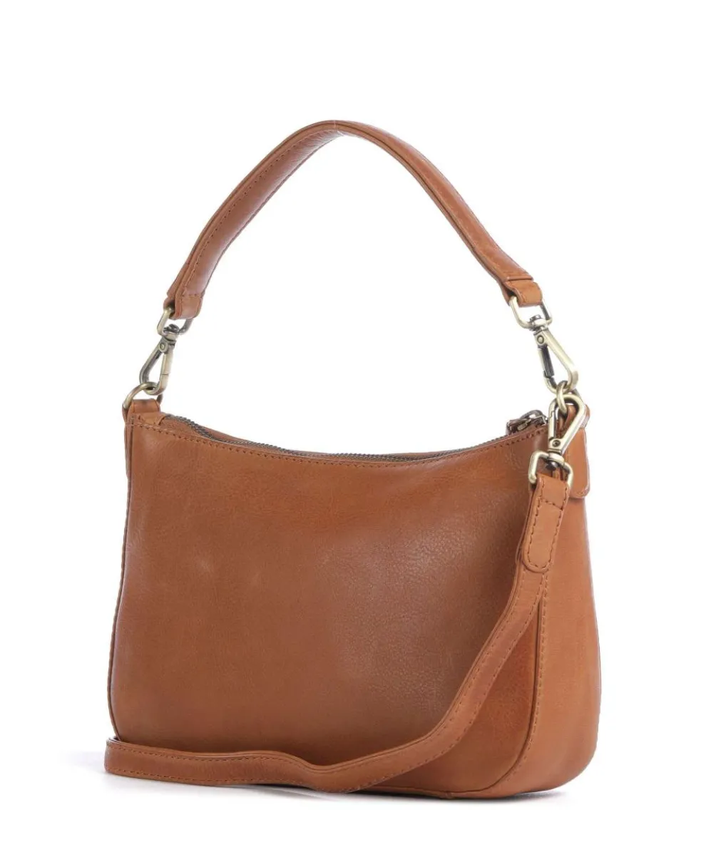 Remona Schultertasche genarbtes Rindsleder tan