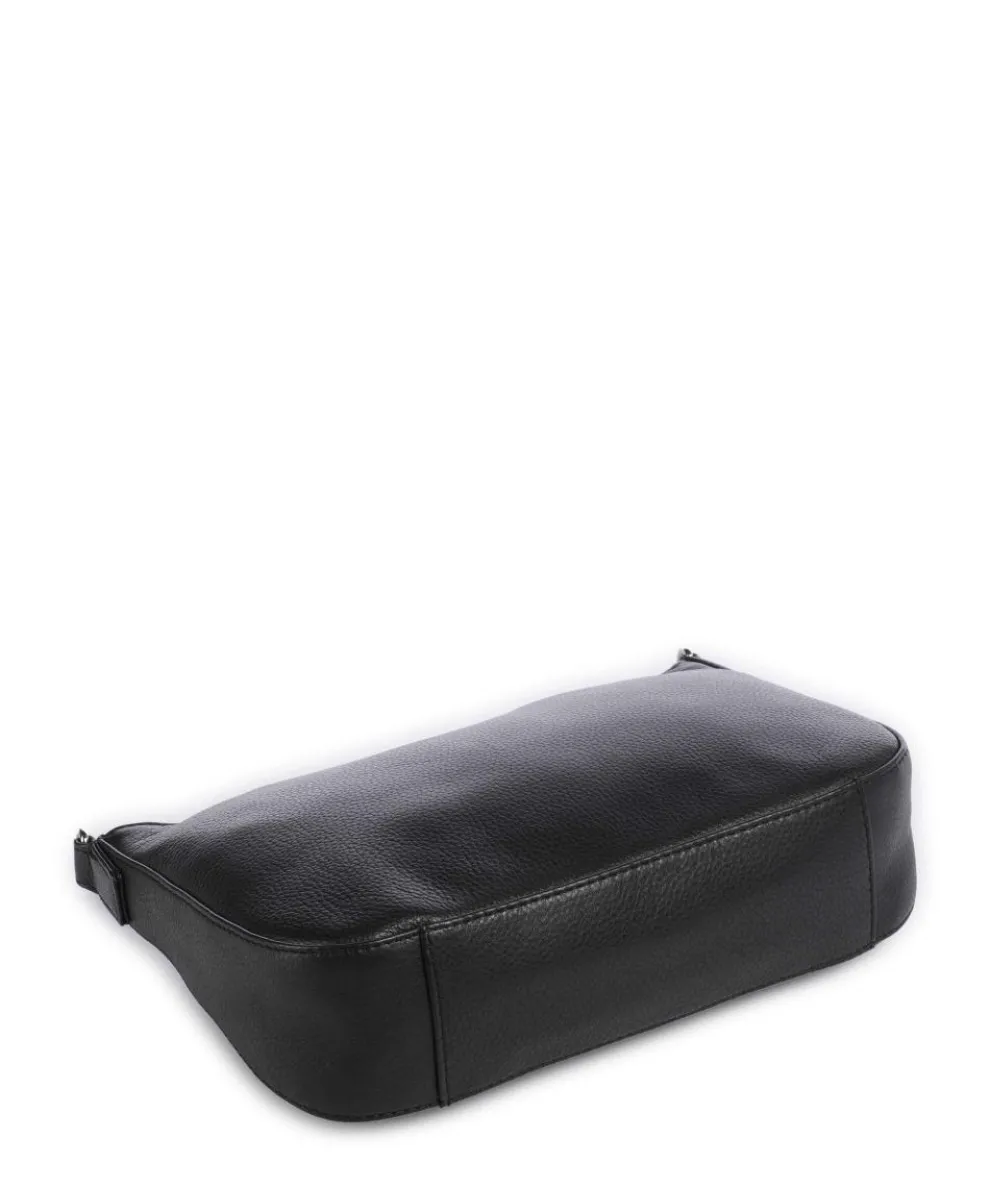 Remona Umhängetasche genarbtes Rindsleder schwarz