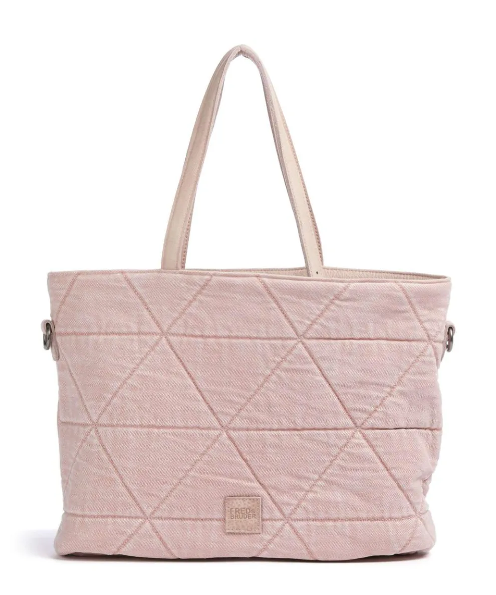 Reversible Shopper genarbtes Leder altrosa