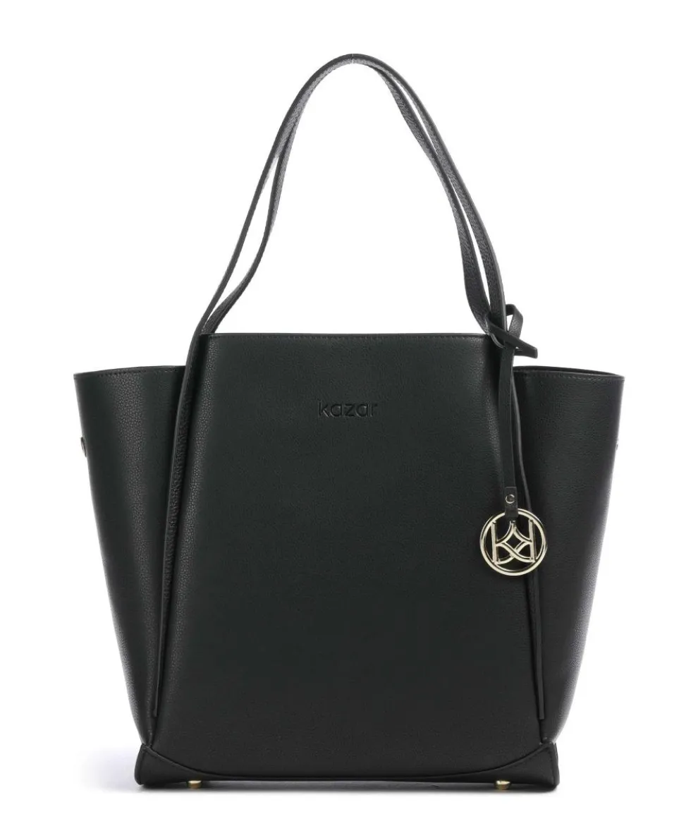 Reyna Shopper genarbtes Rindsleder schwarz