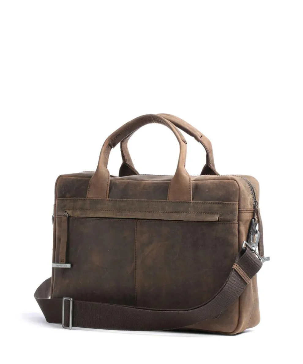 Richmond Aktentasche 14″ Leder dunkelbraun