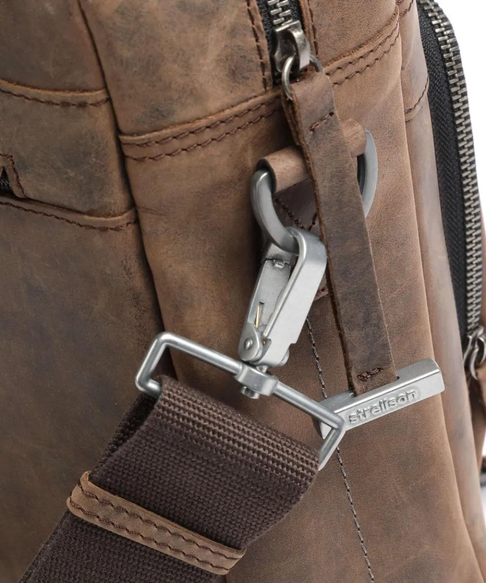 Richmond Aktentasche 14″ Leder dunkelbraun