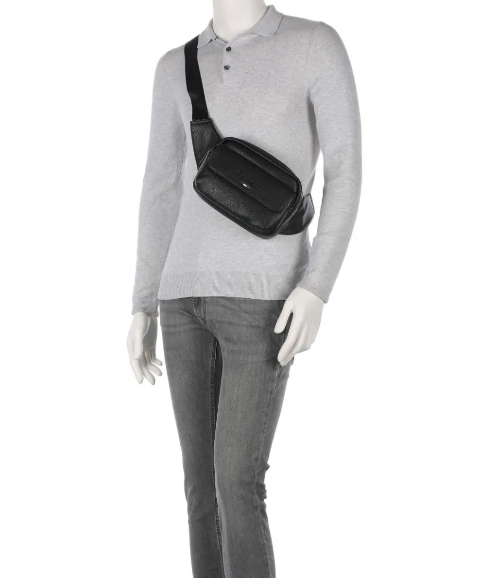 Rico Gürteltasche Lederimitat schwarz