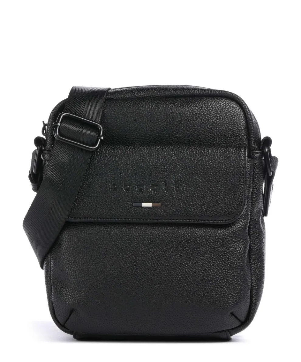 Rico Umhängetasche Lederimitat schwarz