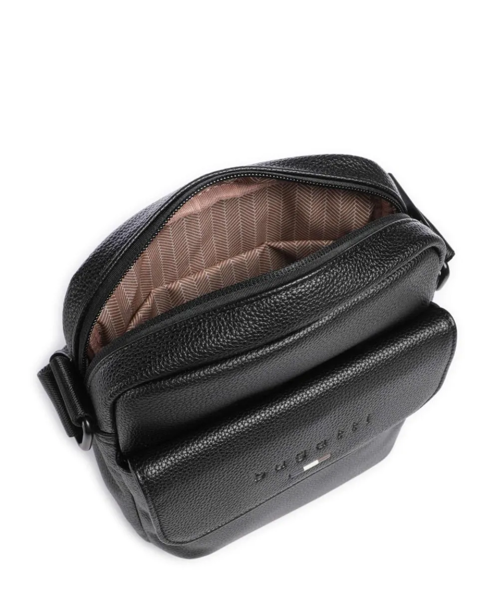 Rico Umhängetasche Lederimitat schwarz