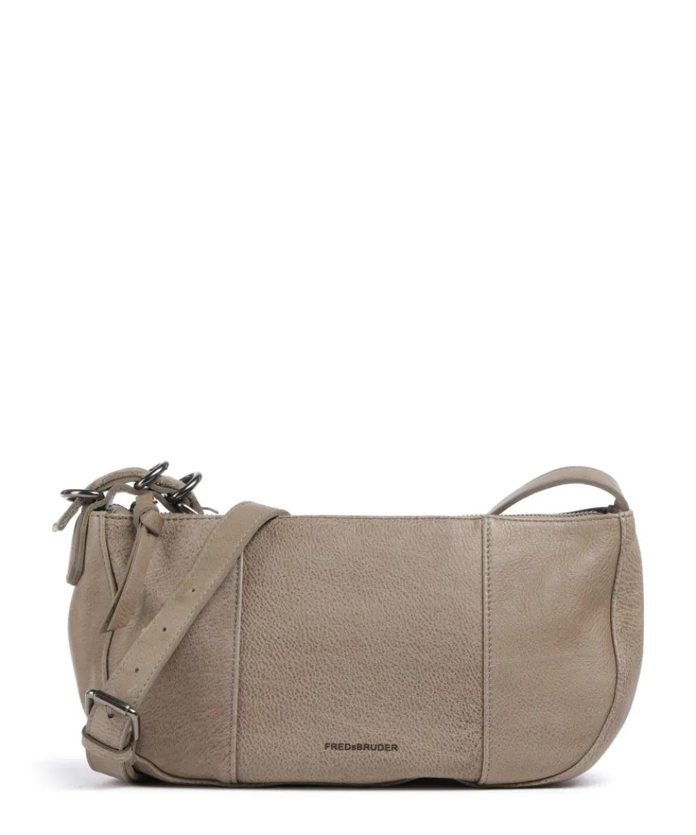 Ride Easy Schultertasche genarbtes Leder taupe