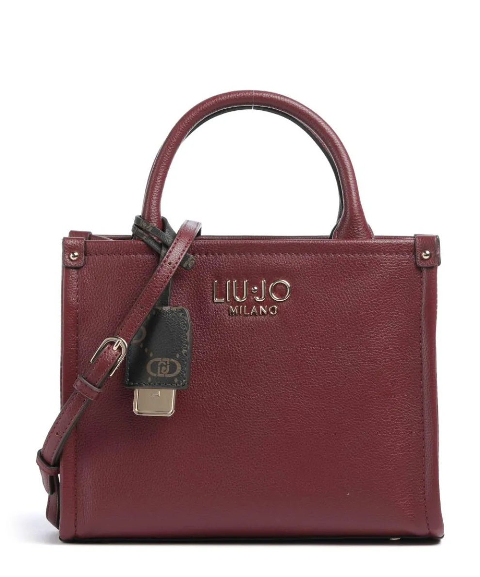 Ridhi S Handtasche Lederimitat dunkelrot