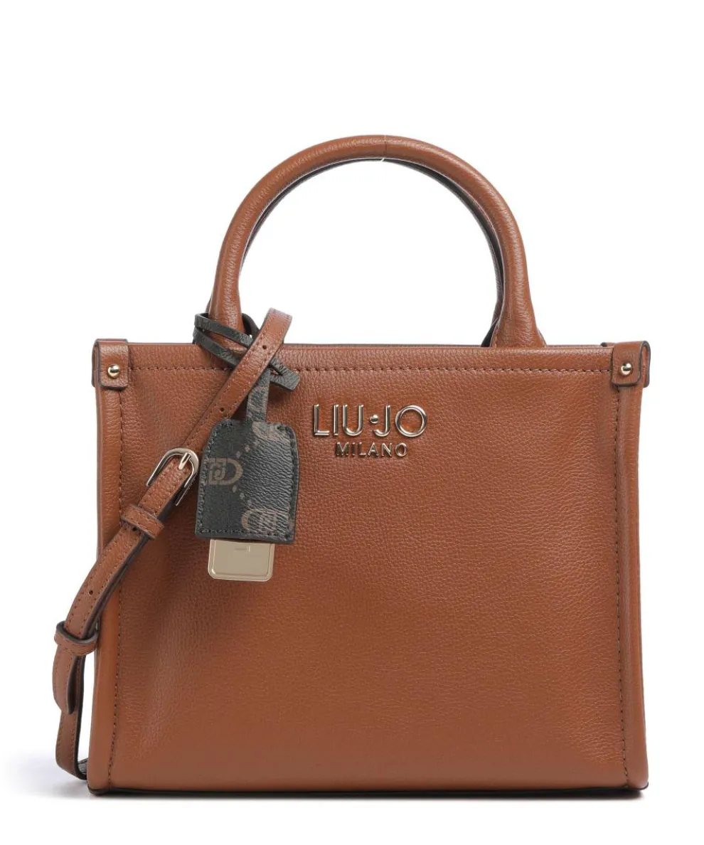 Ridhi S Handtasche Lederimitat braun