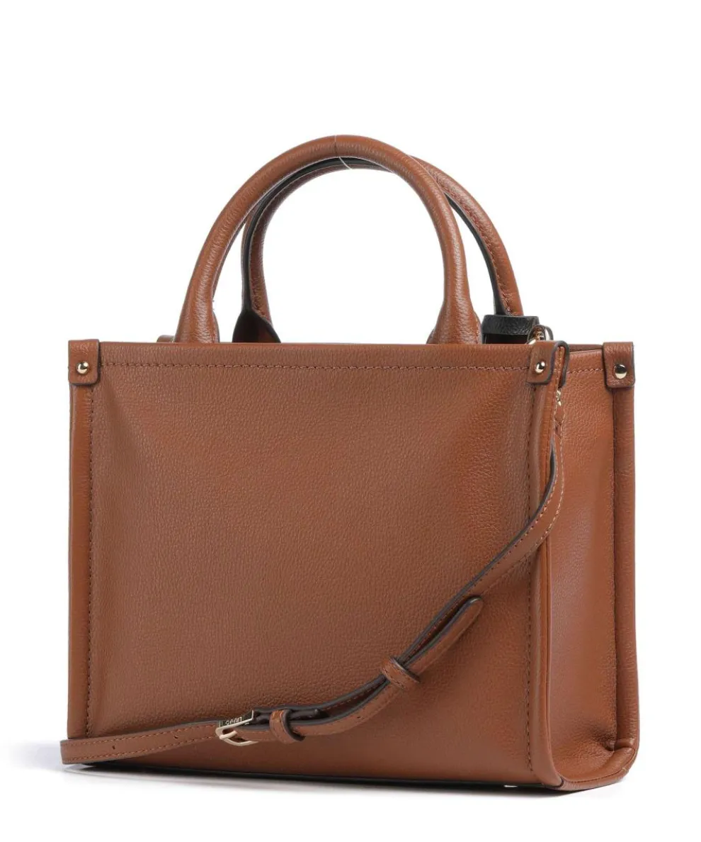 Ridhi S Handtasche Lederimitat braun