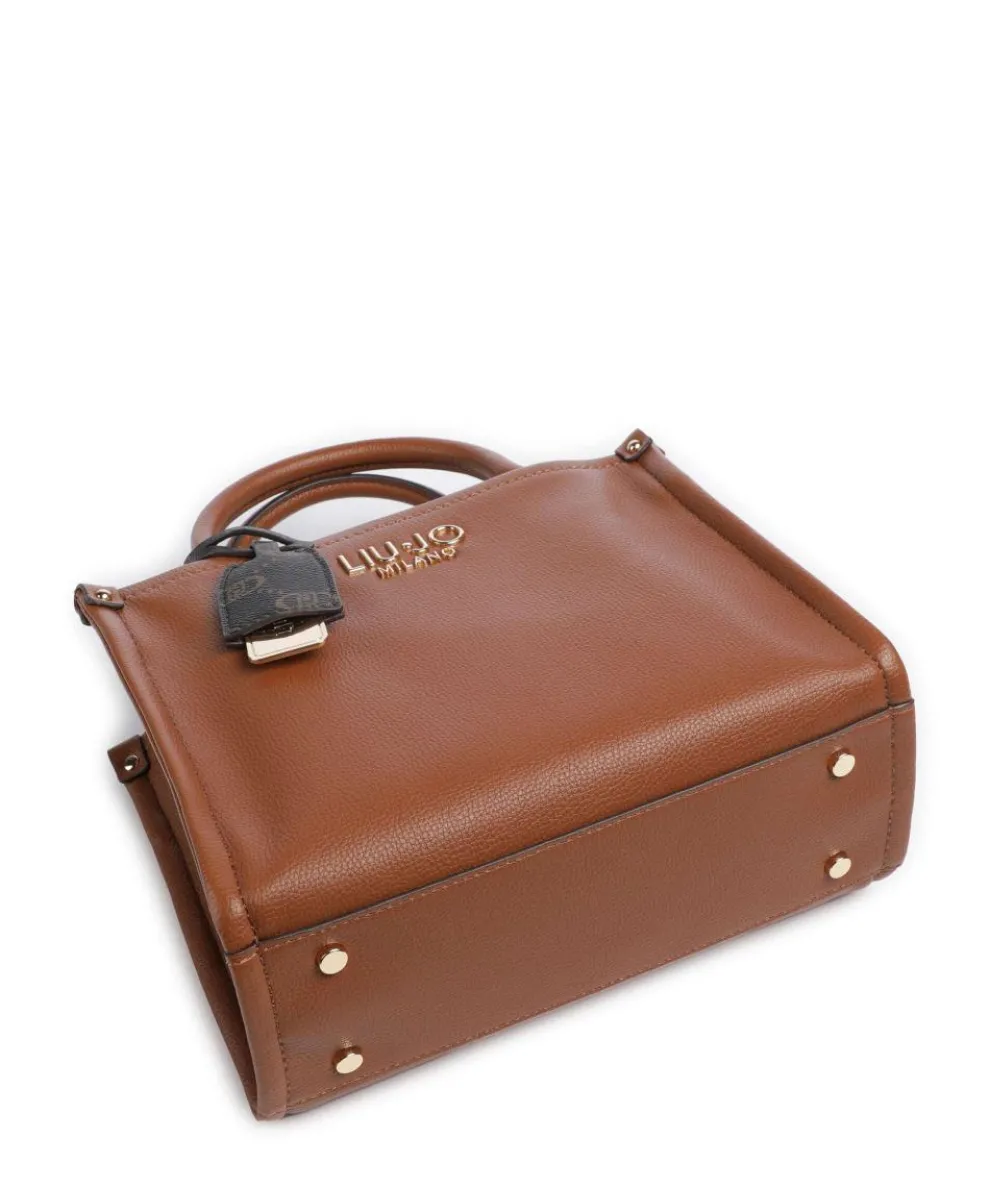 Ridhi S Handtasche Lederimitat braun