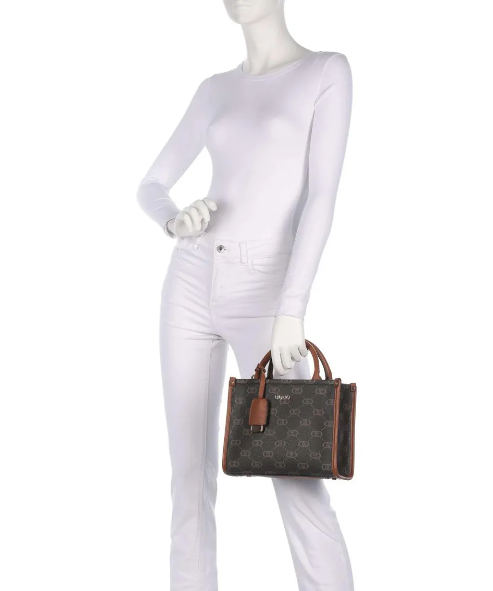 Ridhi S Handtasche Lederimitat braun