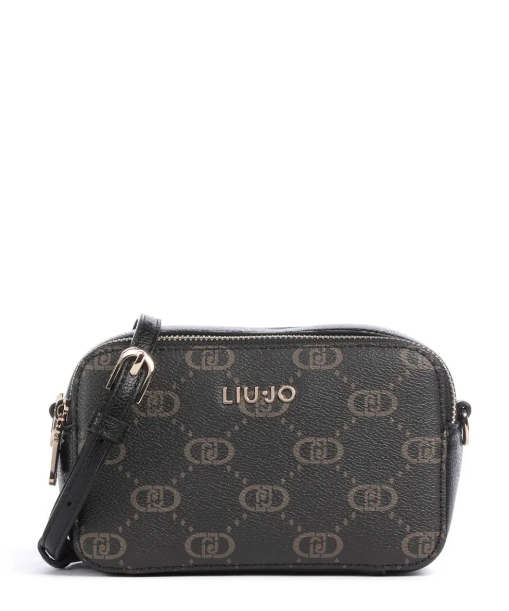 Ridhi S Umhängetasche Lederimitat schwarz