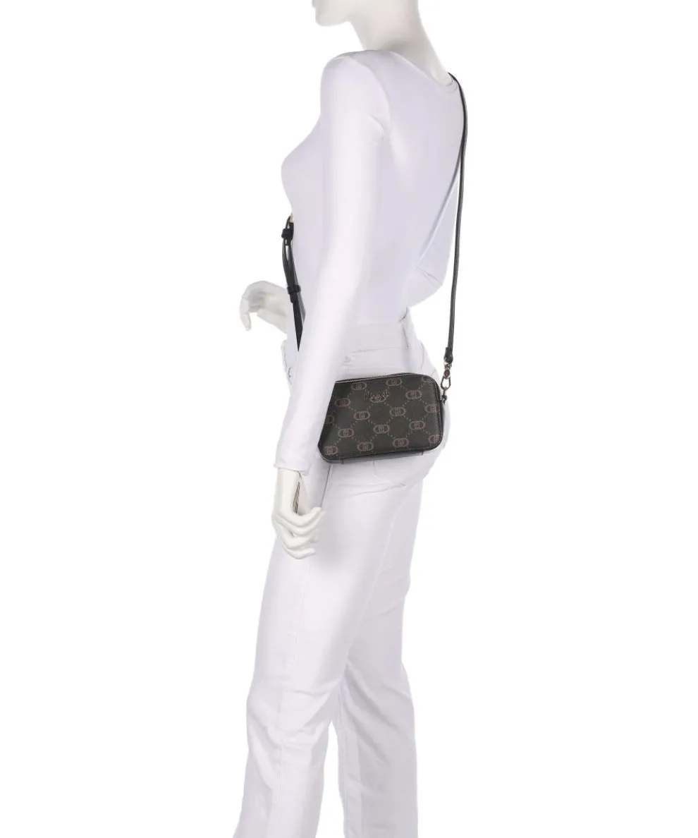 Ridhi S Umhängetasche Lederimitat schwarz