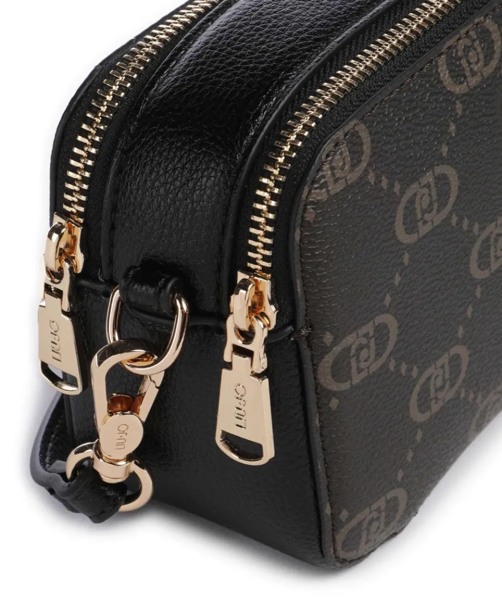 Ridhi S Umhängetasche Lederimitat schwarz