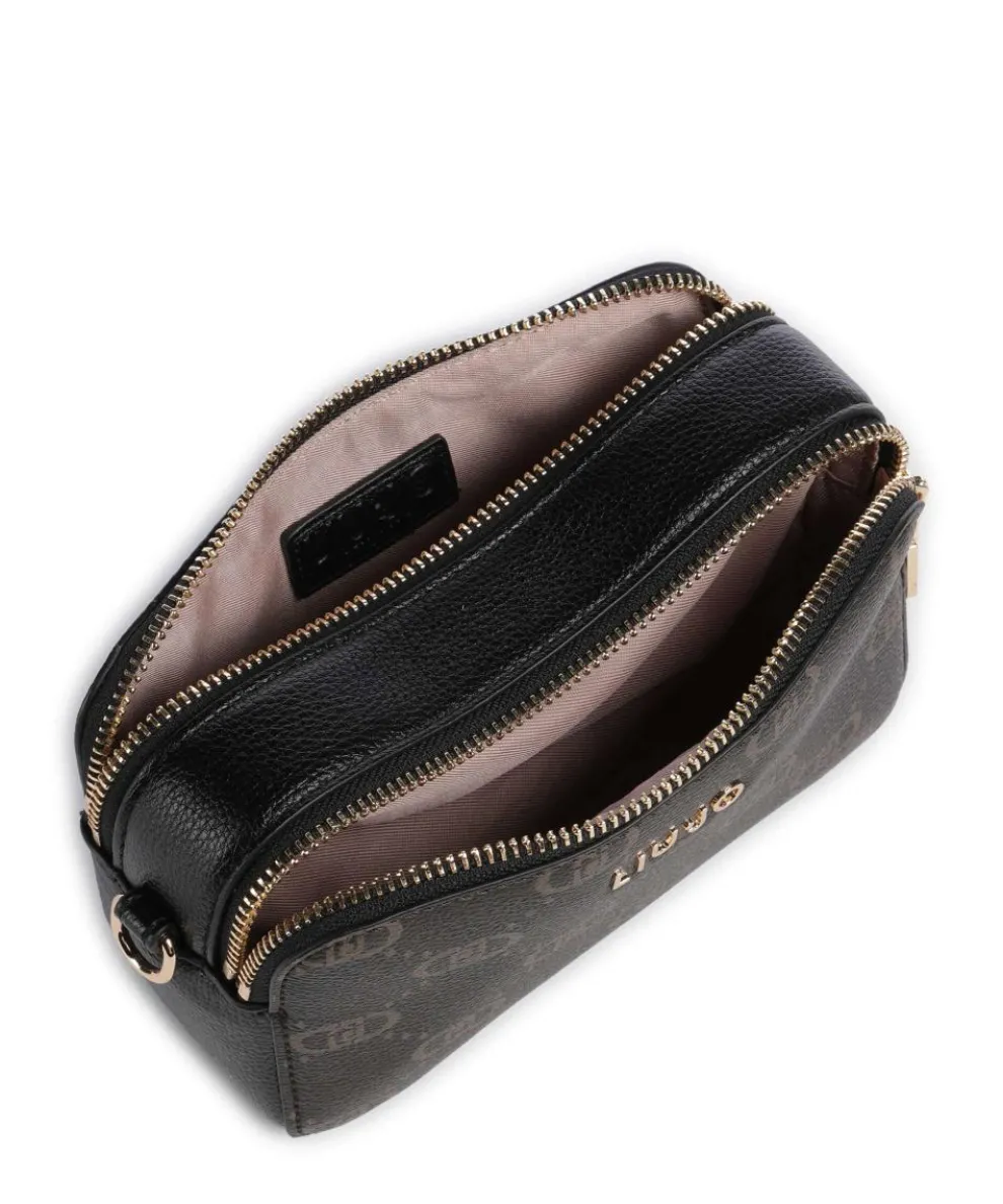 Ridhi S Umhängetasche Lederimitat schwarz