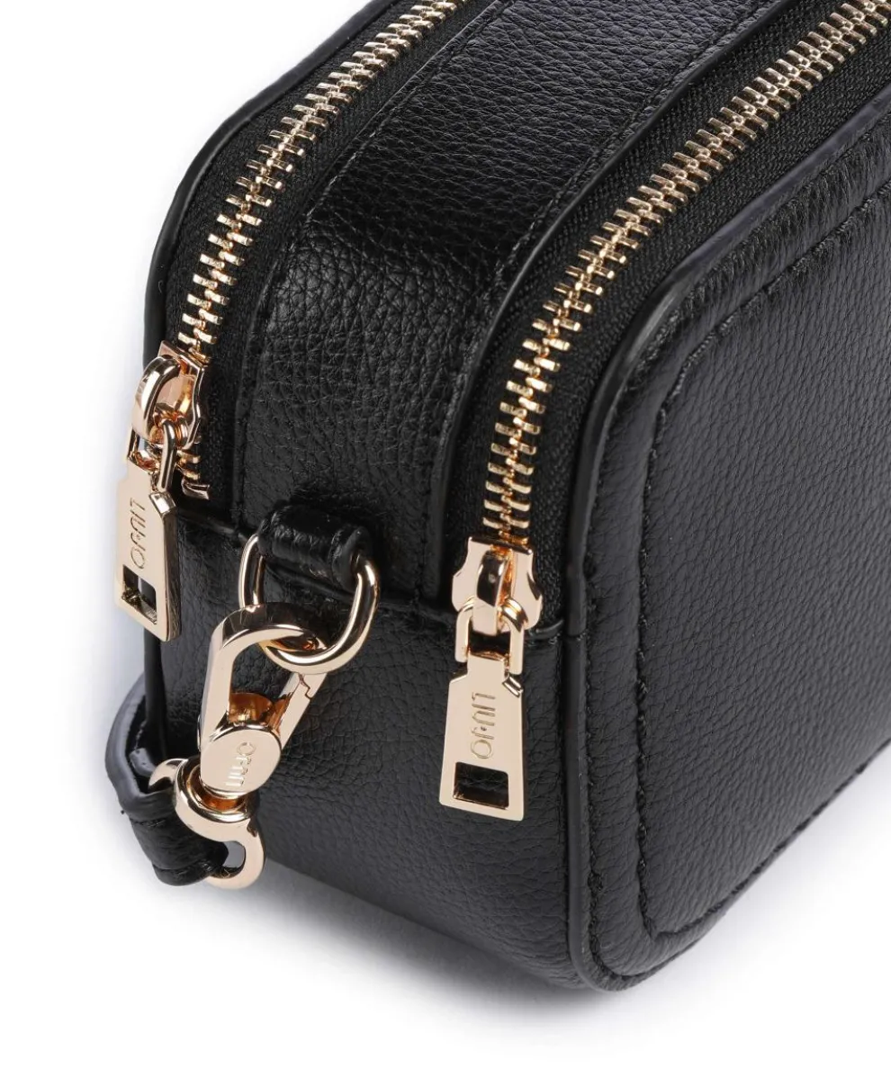 Ridhi S Umhängetasche Lederimitat schwarz