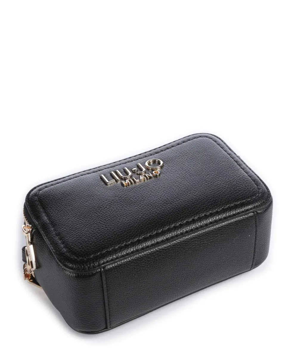 Ridhi S Umhängetasche Lederimitat schwarz