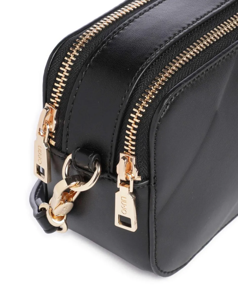 Ridhi Umhängetasche Lederimitat schwarz