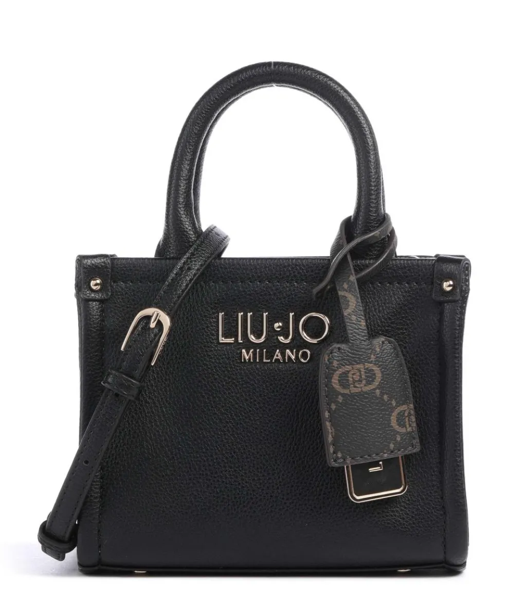 Ridhi XS Umhängetasche Lederimitat schwarz