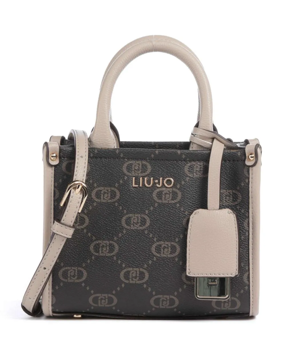 Ridhi XS Umhängetasche Lederimitat beige/braun