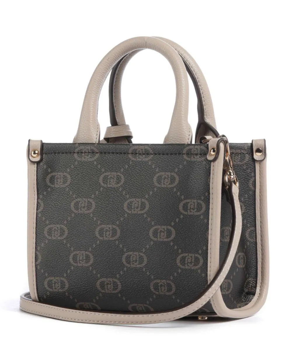 Ridhi XS Umhängetasche Lederimitat beige/braun