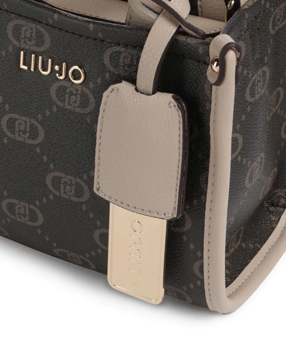 Ridhi XS Umhängetasche Lederimitat beige/braun