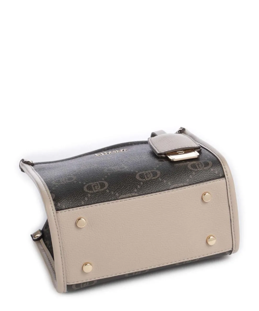 Ridhi XS Umhängetasche Lederimitat beige/braun