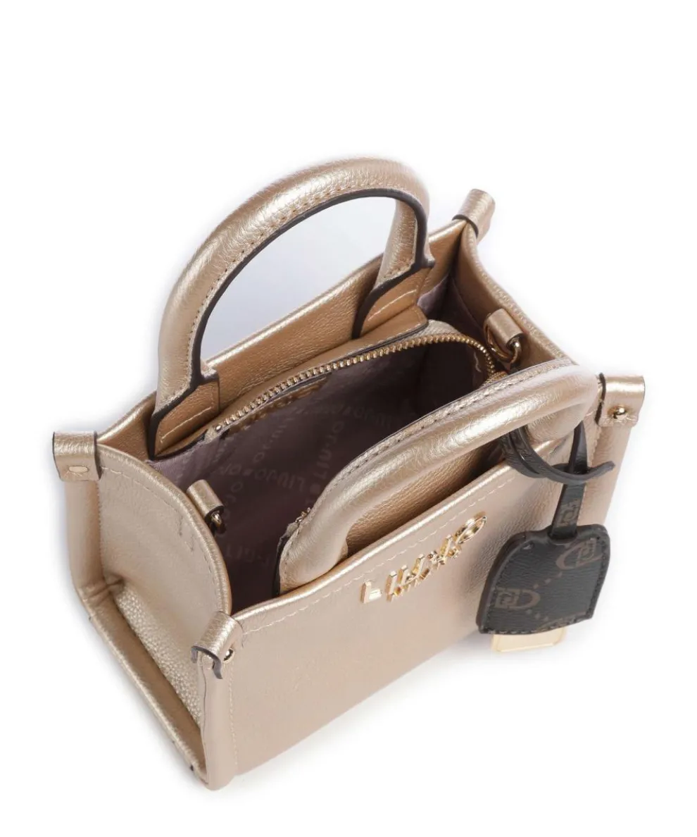 Ridhi XS Umhängetasche Lederimitat gold