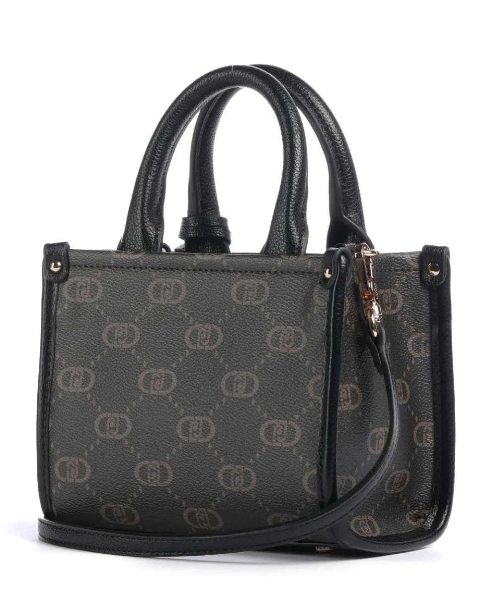 Ridhi XS Umhängetasche Lederimitat braun/schwarz